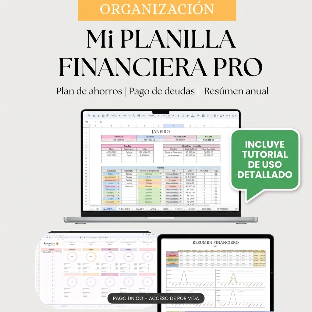 Mi Planilla Financiera PRO - Saldá tus deudas y ahorrá para tus objetivos