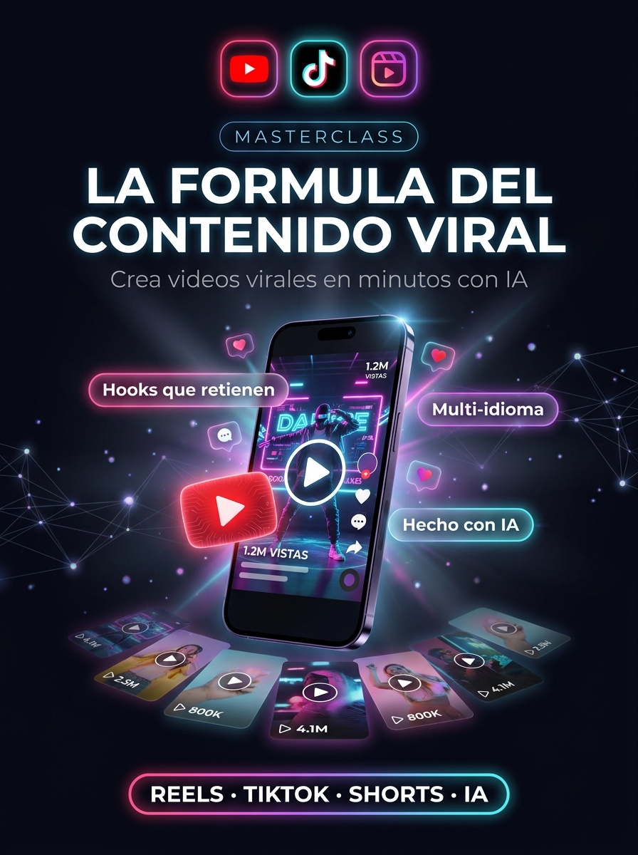Masterclass: La Fórmula del Contenido Viral - Crea Videos Virales en minutos con IA